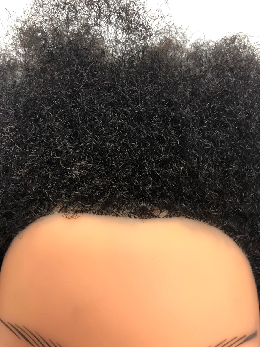 Training Mannequin Head w/ 100% Afro kinky human hair – Mukisa