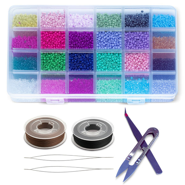 Locsanity Loc Sprinkles Complete Installation Kit Glass Beads - Locs, Sisterlocks, Dreadlocks, Microlocks, Dreads (Complete Kit)