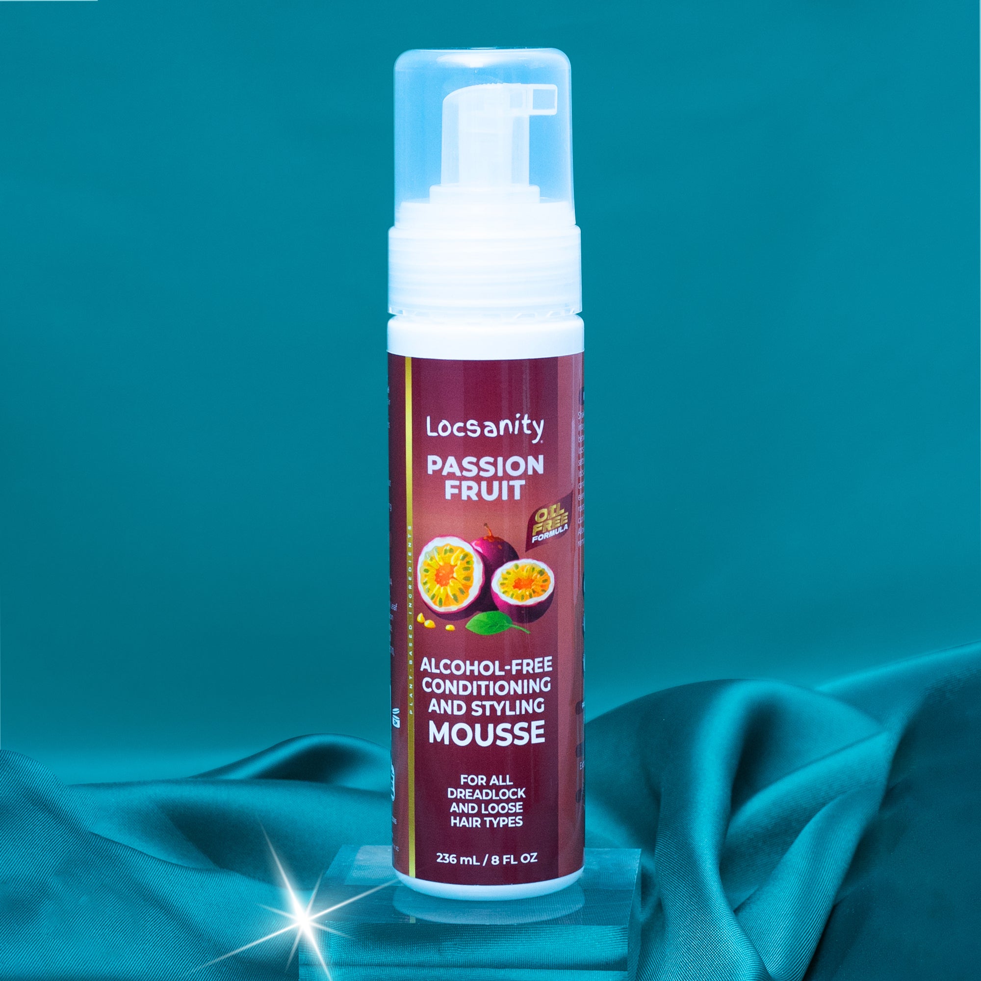 Locsanity Passion Fruit Alcohol-Free Conditioning and Styling Mousse,
