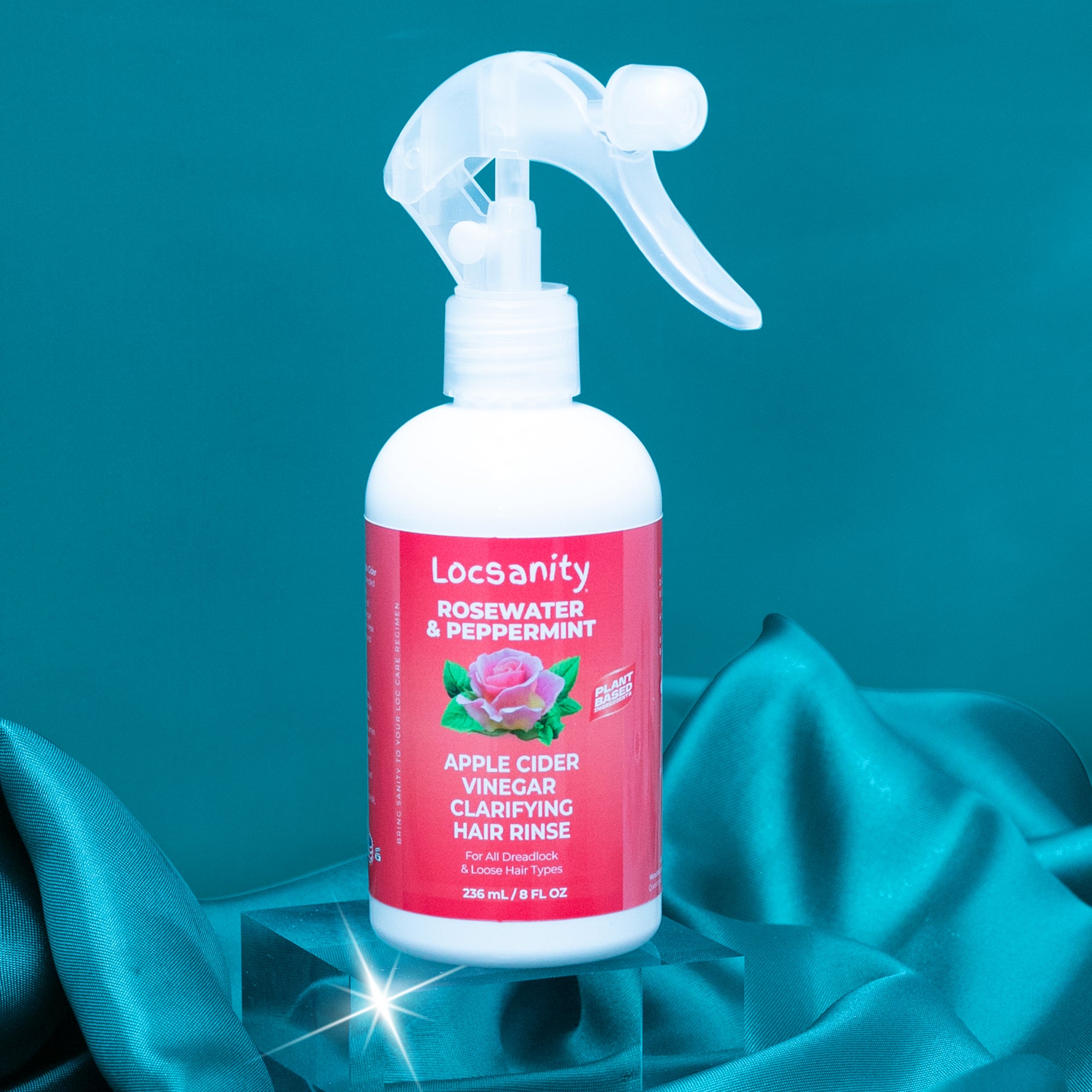 Rosewater Peppermint Apple Cider Vinegar Clarifying Hair Rinse