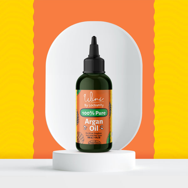 Locsanity Wini Pure Argan Hair and Body Oil, 100% Cold-Pressed, 4 Fl Oz