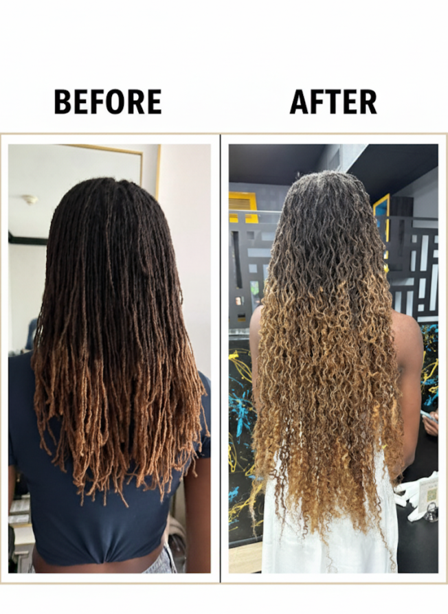 100% Real Human Hair Microlocks .15cm With or Without Curly Ends 10