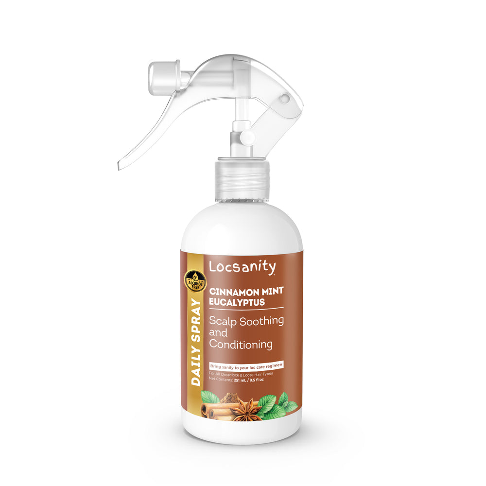 cinnamon plant spray Locsanity Cinnamon Mint Eucalyptus Scalp Soothing & Conditioning Spray