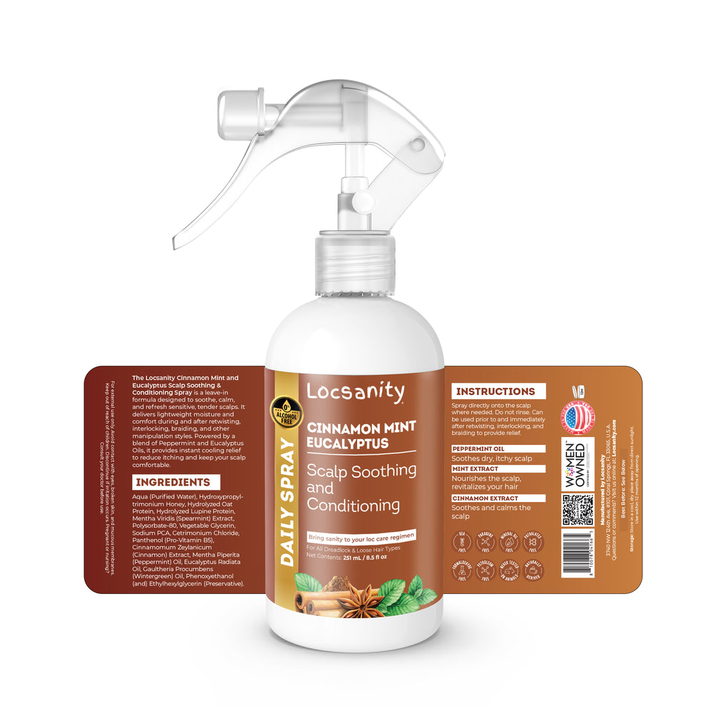 cinnamon spray for plants Locsanity Cinnamon Mint Eucalyptus Scalp Soothing & Conditioning Spray