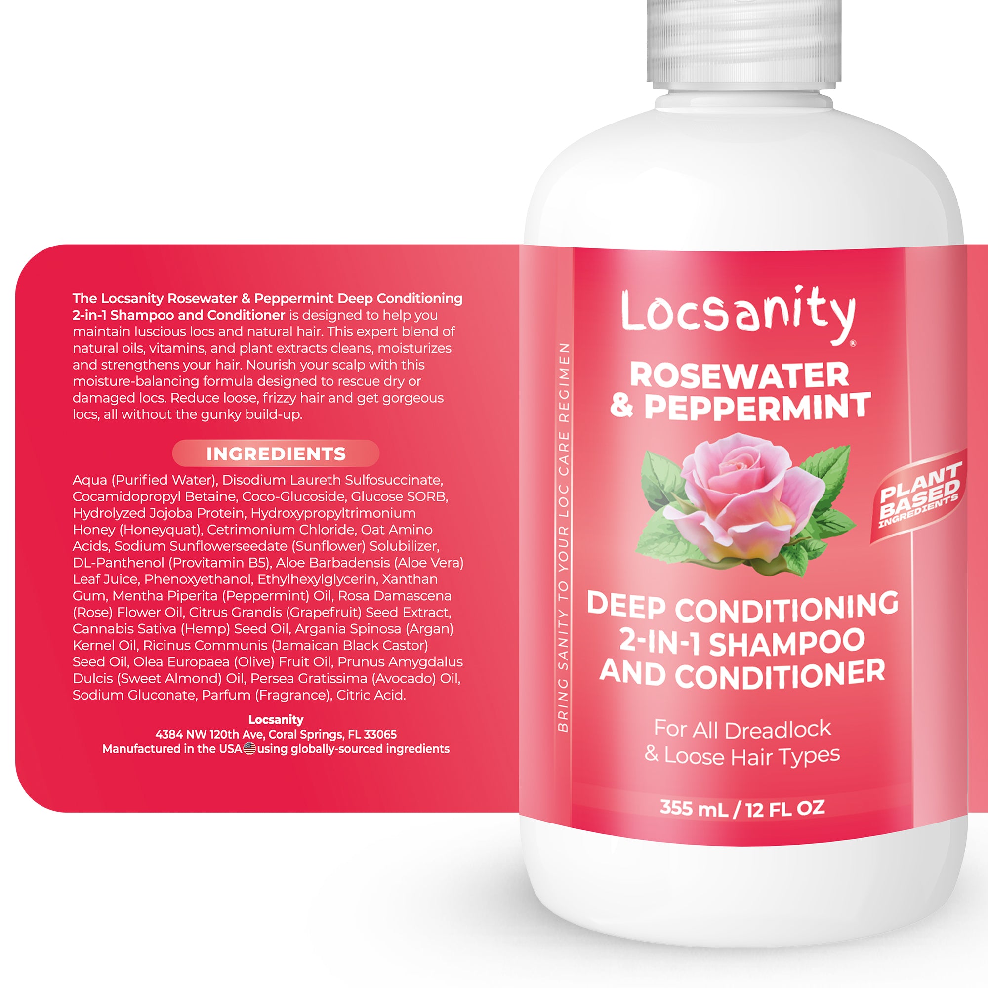 Rosewater and Peppermint Moisturizing, Conditioning and Nourishing