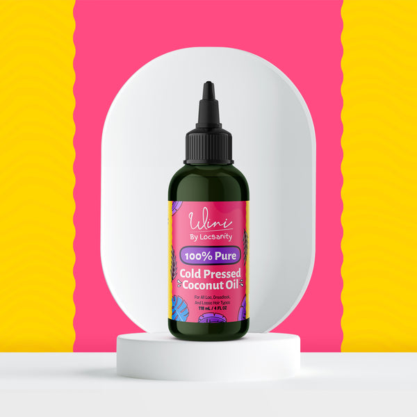 Wini By Locsanity Pure 100% Coconut Oil For Hair and Skin, 4 Fl Oz