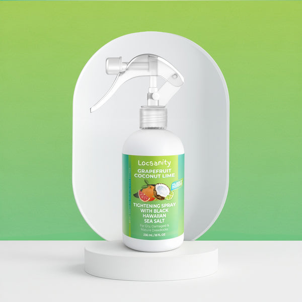 Grapefruit Coconut Lime Moisturizing and Tightening Spray Mist w/ Black Hawaiian Sea Salt