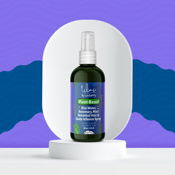 Wini by Locsanity Rice water, Rosemary, Mint, Botanical Hair & Scalp Infusion Spray 4oz