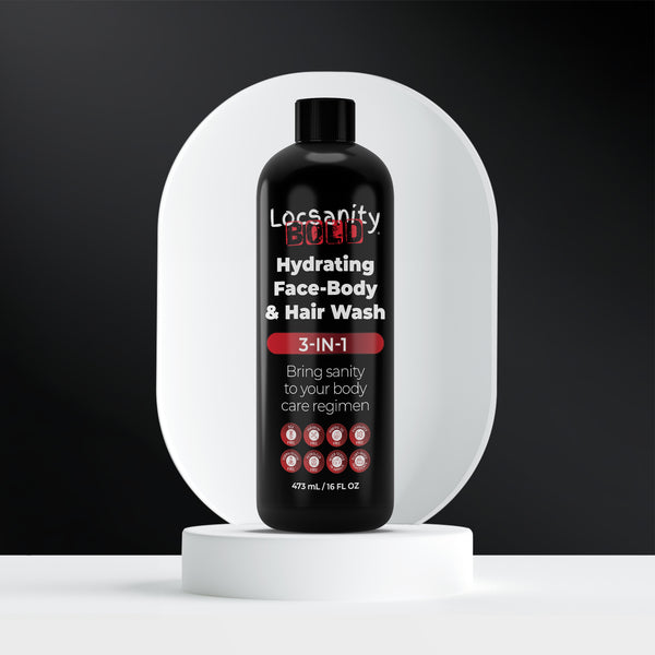 Locsanity BOLD 3-in-1 Men’s Hydrating Face, Body, and Hair Wash