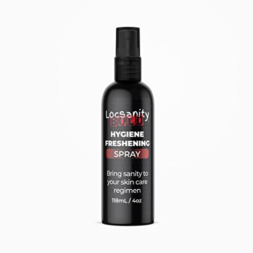 Locsanity BOLD Men's Personal Hygiene Freshening Spray, Groin, Armpits, Anywhere that's funky
