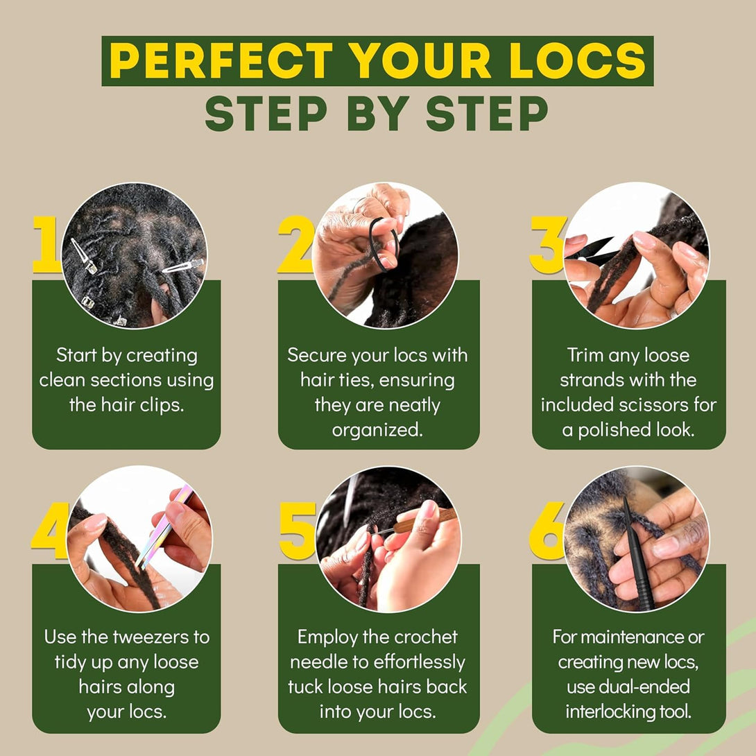 Locsanity Loc Retie Bundle - 3-Piece Professional Maintenance Kit: Ret