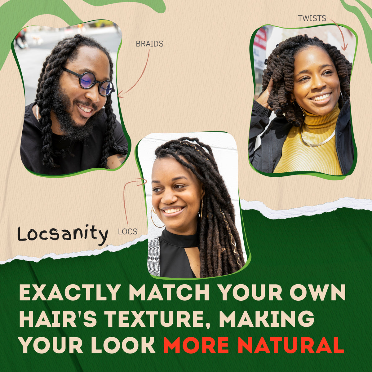 100% Human Hair Braiding Locing Twisting
