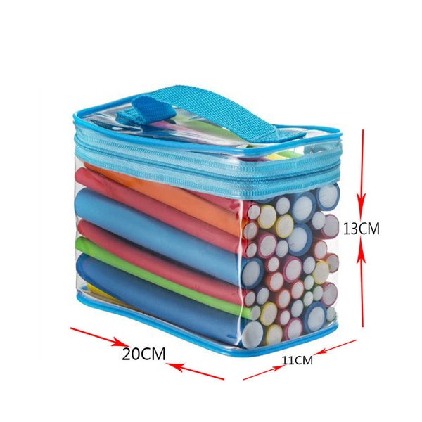 42 Piece Flexible Foam Bendy Rollers Flexi Rods Hair with PVC Gift Bag