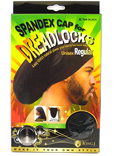 King.J Regular Size Unisex Spandex Cap For Dreadlocks - Various Color