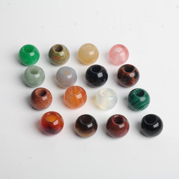 5 pcs bag Natural stone Hair Beads Loose Dreadlock Beads - Locsanity