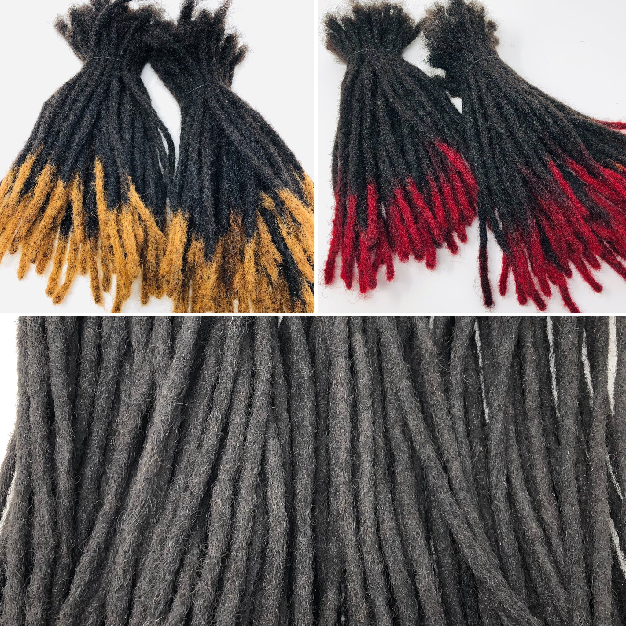 100% Human Hair Dreadlock Extensions With Needles And - Temu