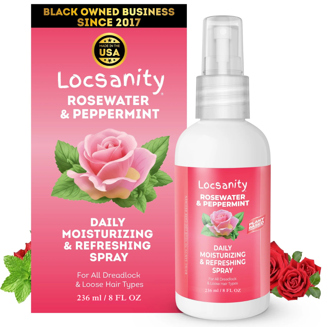 Locsanity Rosewater & Peppermint Daily Spray