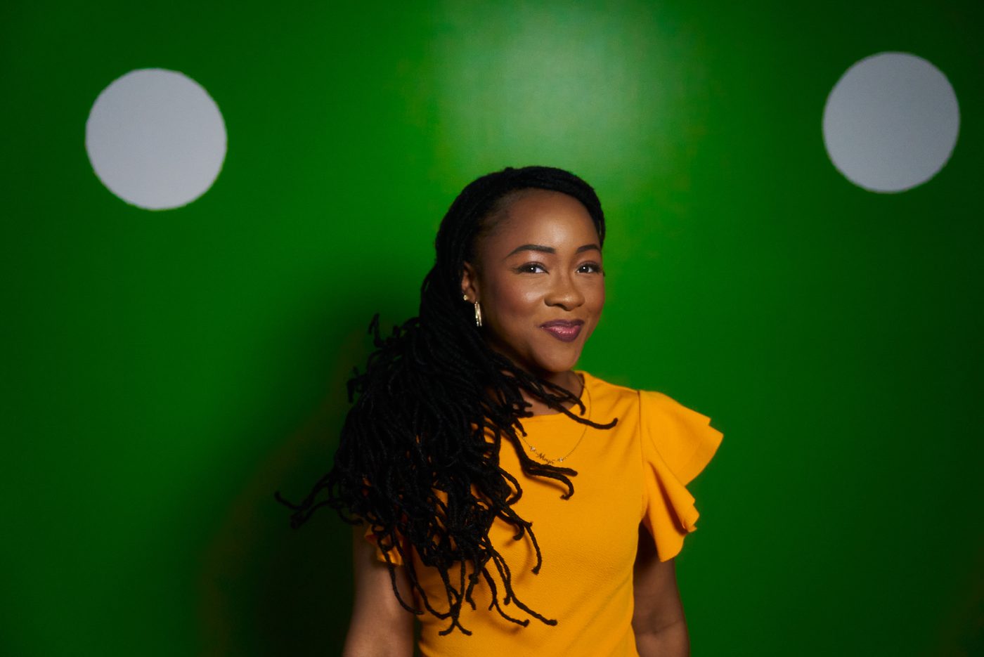 Person with healthy locs