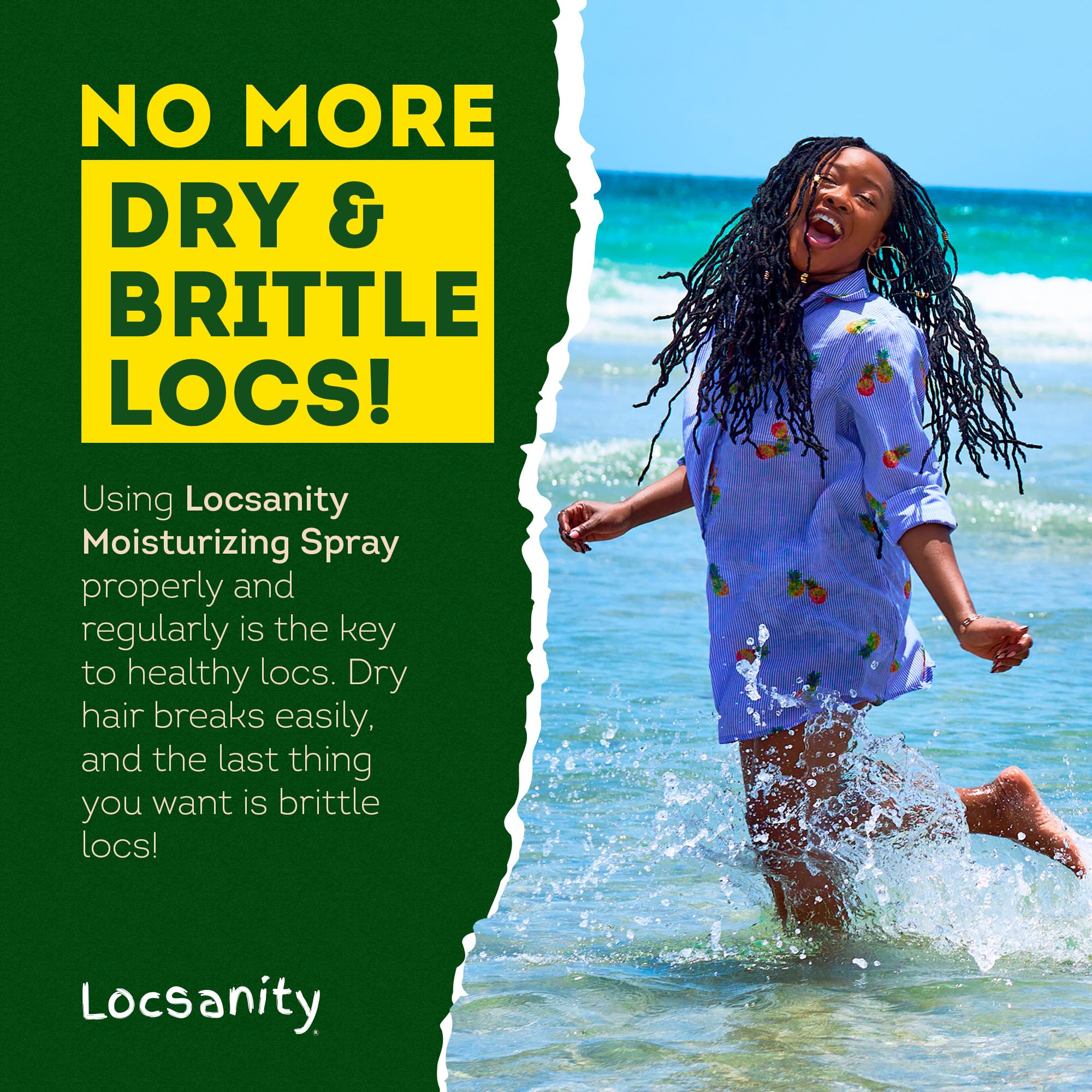 No more dry and brittle locs